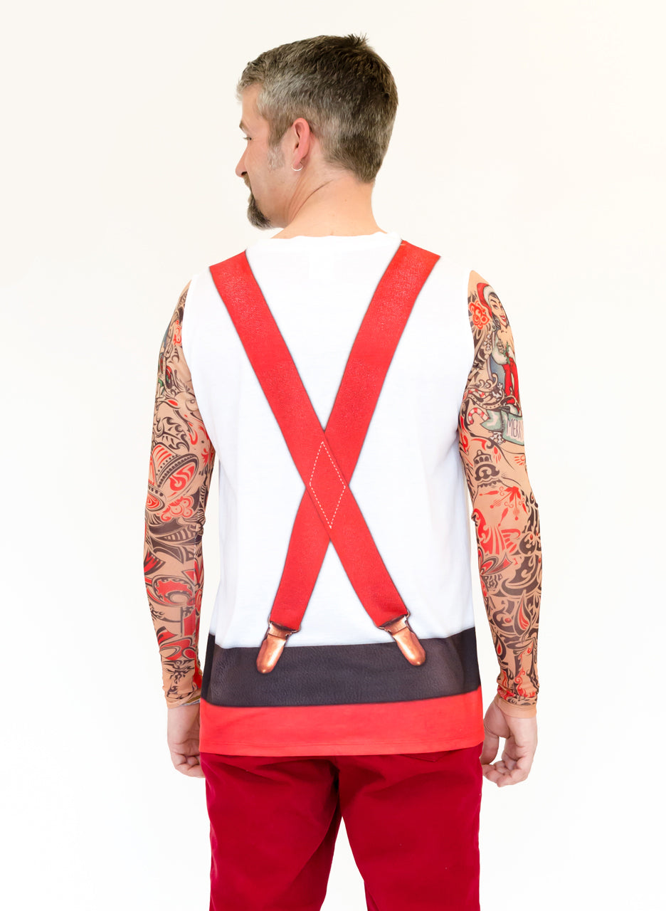 Sweater Tee: Christmas Tattoos & Suspenders