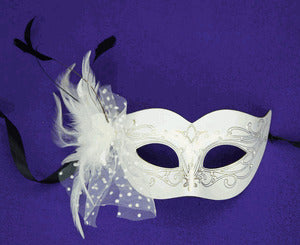 Brulee Eye Mask w/ Feather