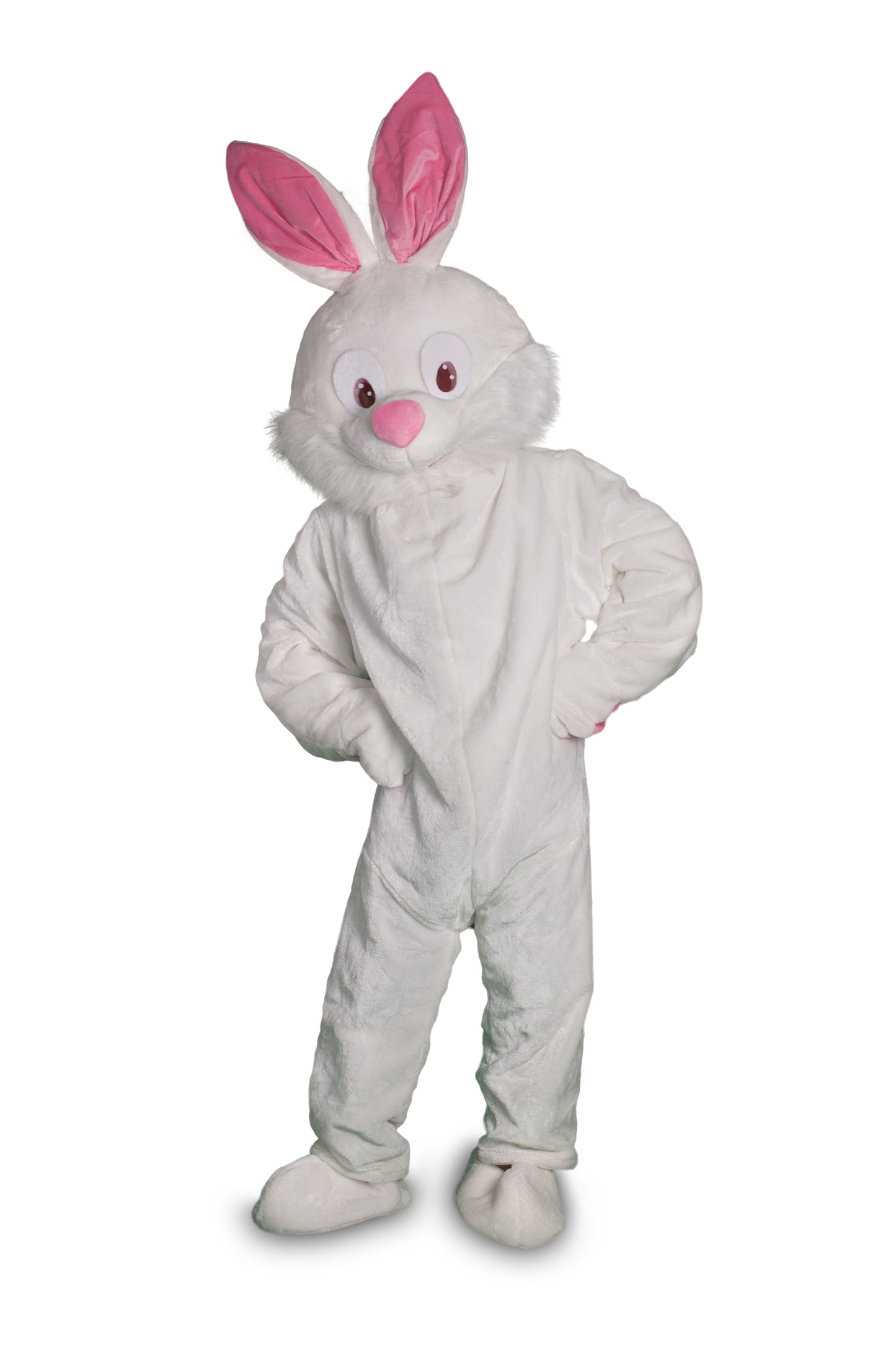 Short Hair Easter Bunny Mascot Costume: Standard