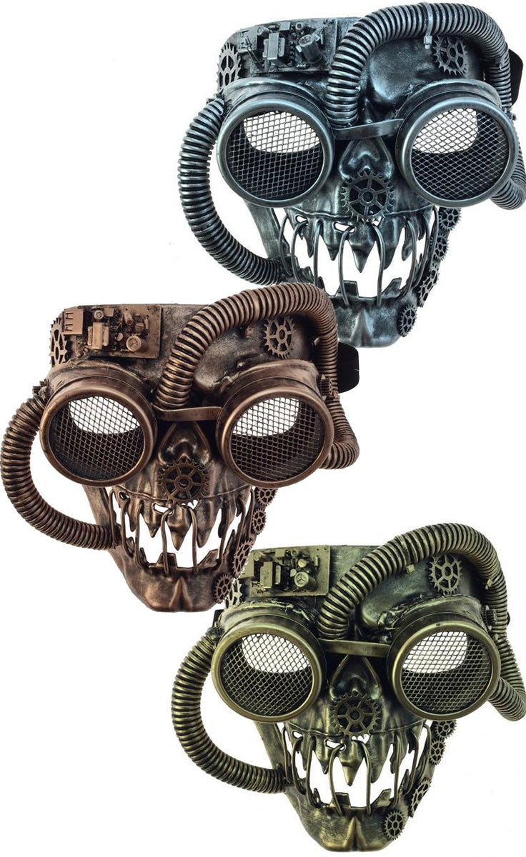 Steampunk Full Face Skull Mask - Assortment