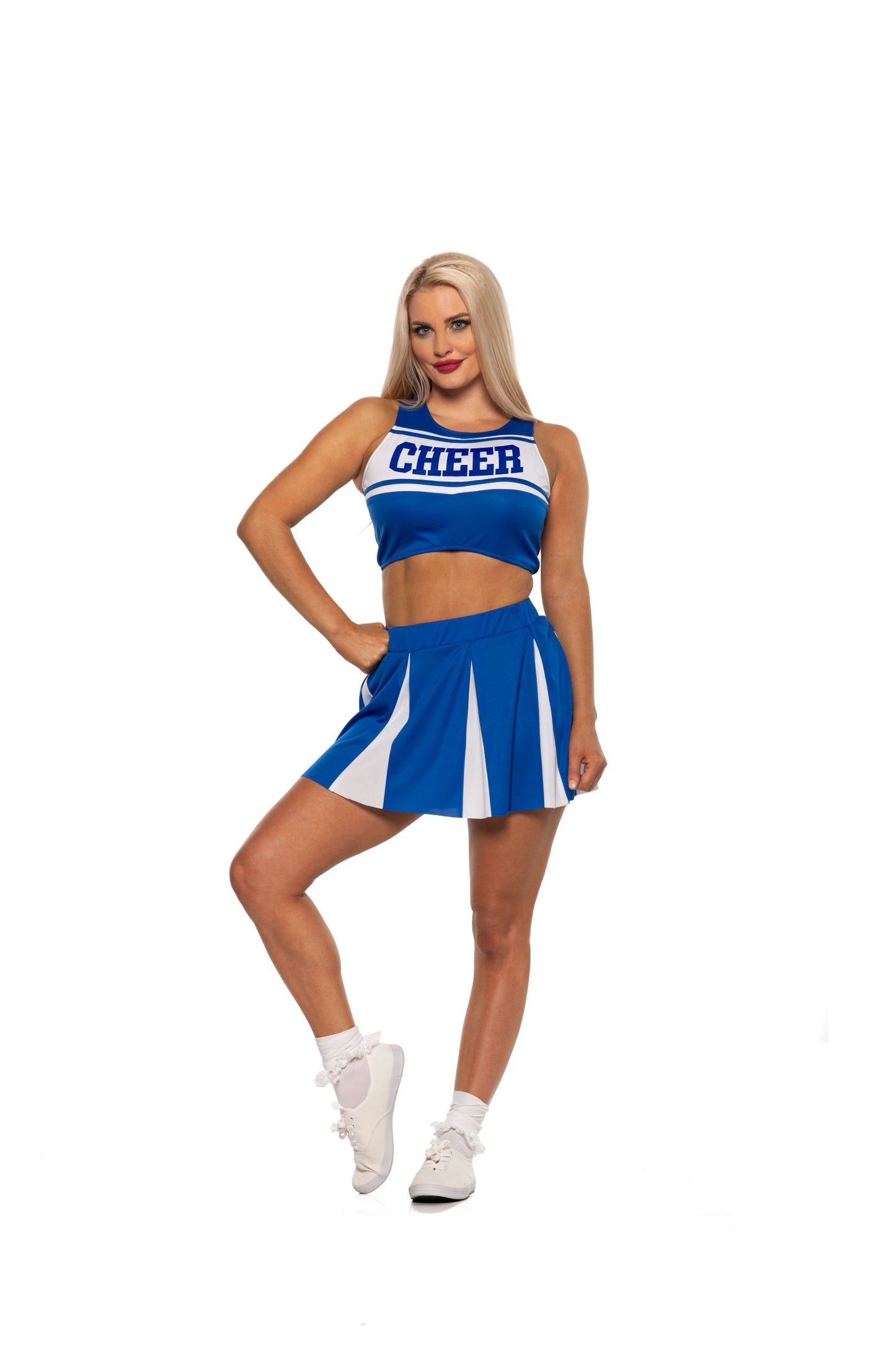 Women's Blue Cheerleader Costume