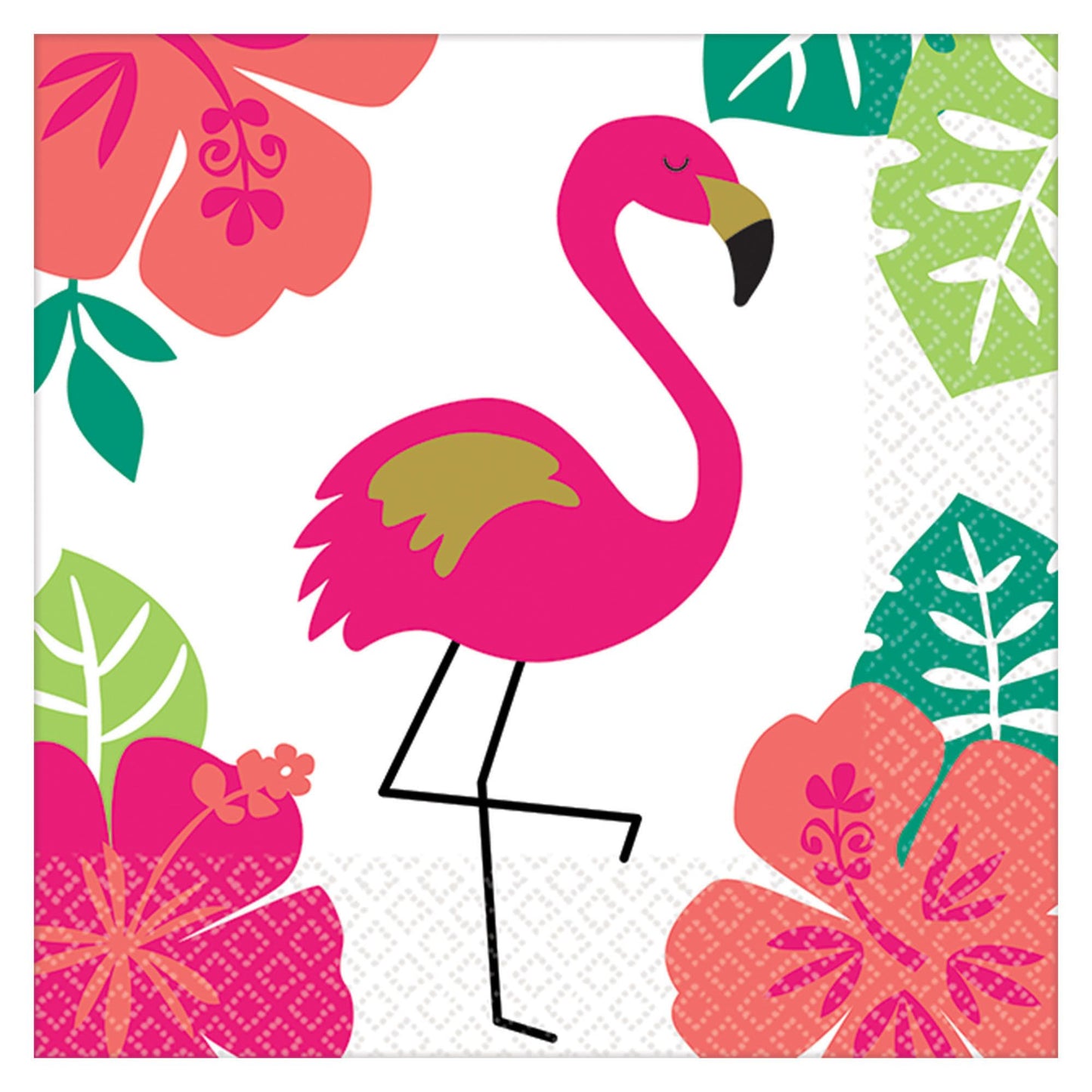 Beverage Napkins: Aloha "Flamingo" (12ct.)