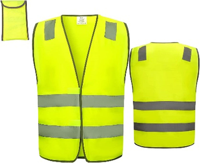 Yellow Reflective Construction Workers Vest