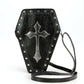 Metallic Vinyl Cross Coffin Bag