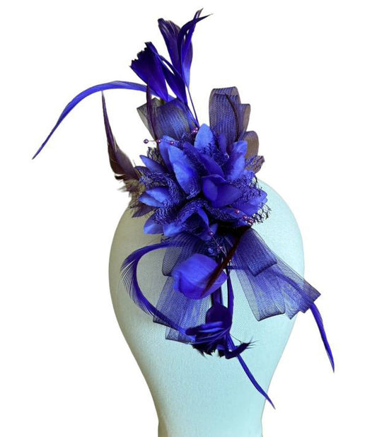 Purple Fascinator Clip