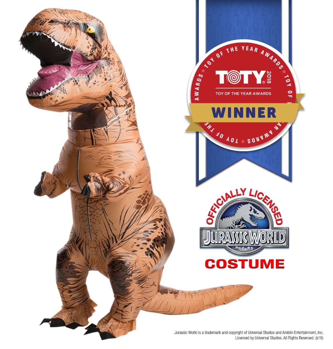 Inflatable T-Rex Costume - Adult One Size