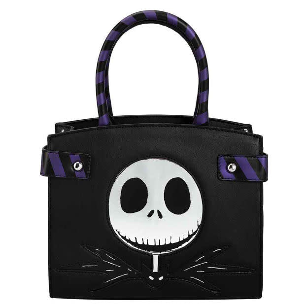 The Nightmare Before Christmas Metallic Print Handbag