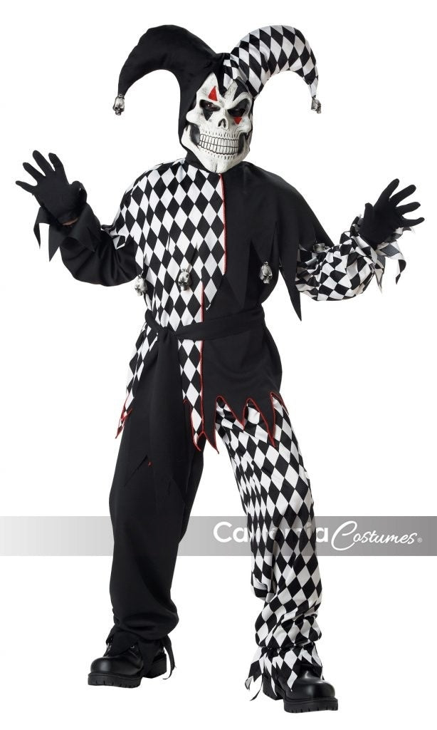 Boy's Evil Jester: Black/White