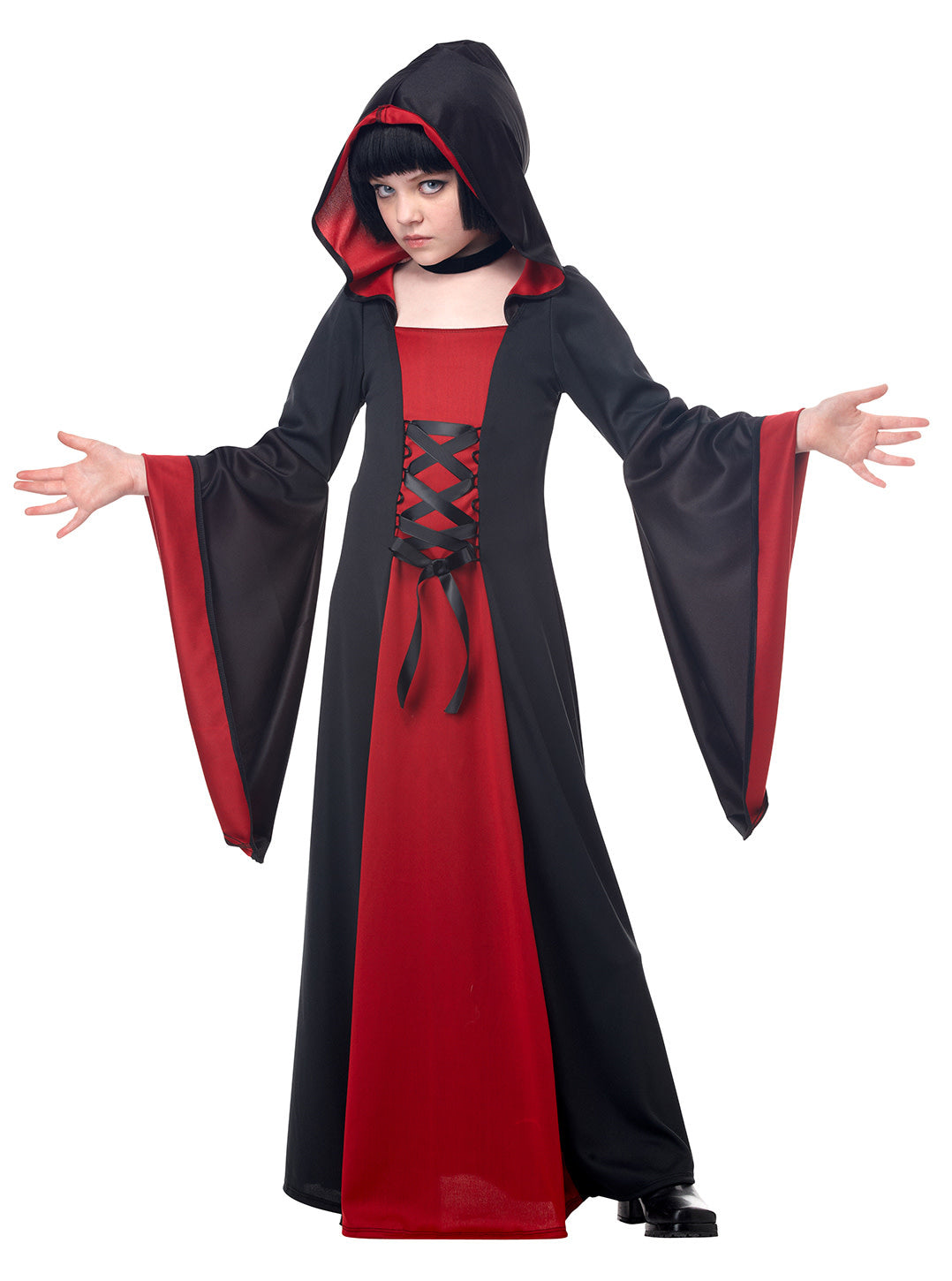 Hooded Robe: Red/Black