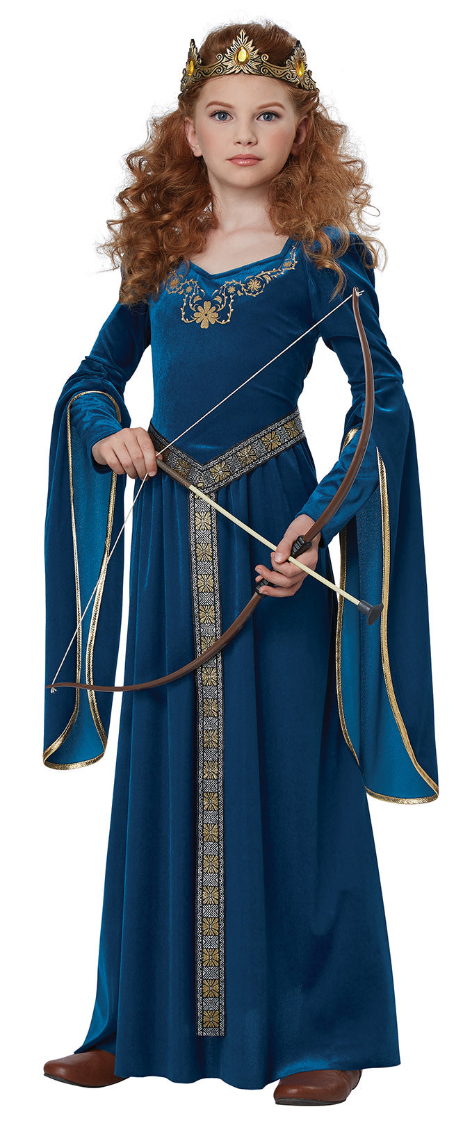 Girls Medieval Princess Fancy Dress Costume | Kids | Girls | Blue