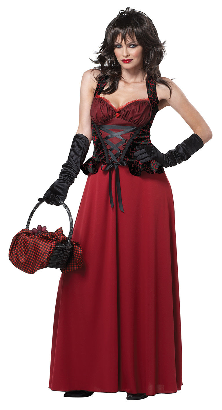 Dark Red Riding Hood Adult Costume Dark Red Riding Hood Adult Costume
