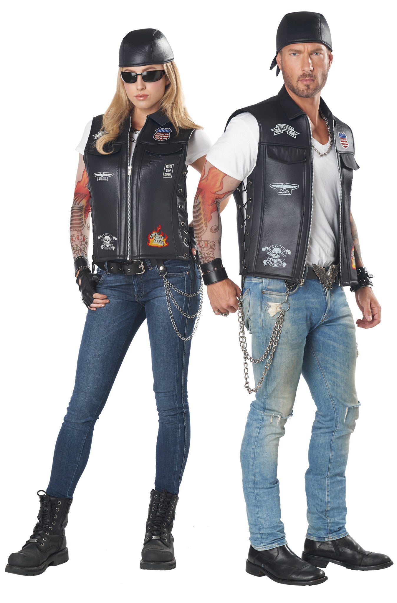 Unisex Bada** Biker Vest Costume