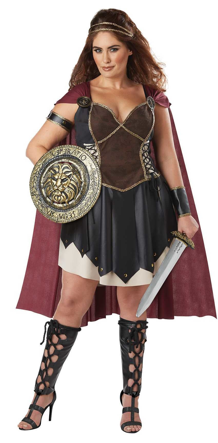 Women's Plus Size Glorious Gladiator Costume