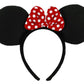 Minnie Mouse Ears Headband with Red Bow