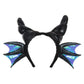 elope Black Dragon Horns Plush Headband
