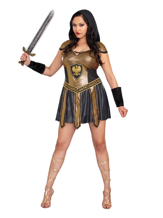Women's Plus Size Deadly Warrior Costume