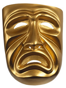 Gold Tragedy Adult Mask