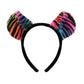 elope Neon Rainbow Tiger Ears Headband