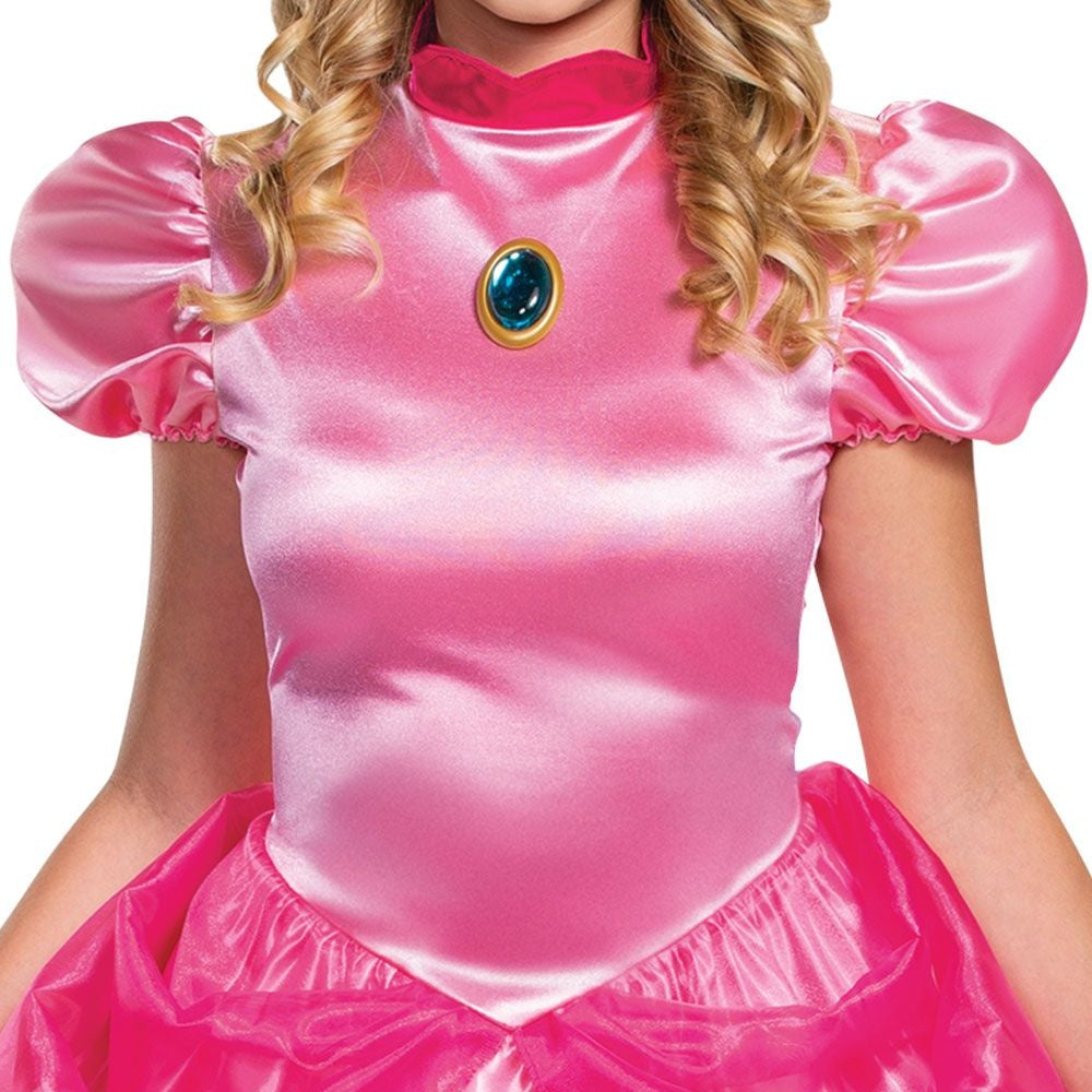 princess peach dress for adults Amazon.com: AFAVOM Princess Peach Costume with Crown and Gloves for Adult Women Halloween Birthday Party Pageant Long Maxi Dresses Carnival Fancy Dress up Cosplay Outfit for Photo Shoot Pink S: Clothing, Shoes