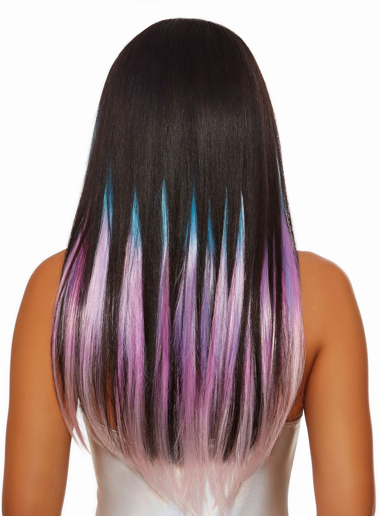 Hair Extensions: Agua/Purple