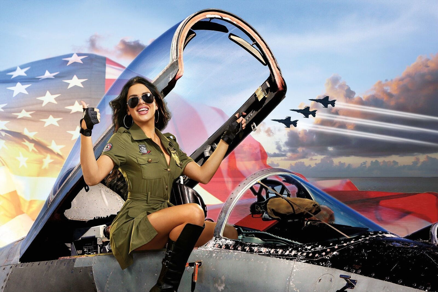 Women's Fighter Pilot Costume