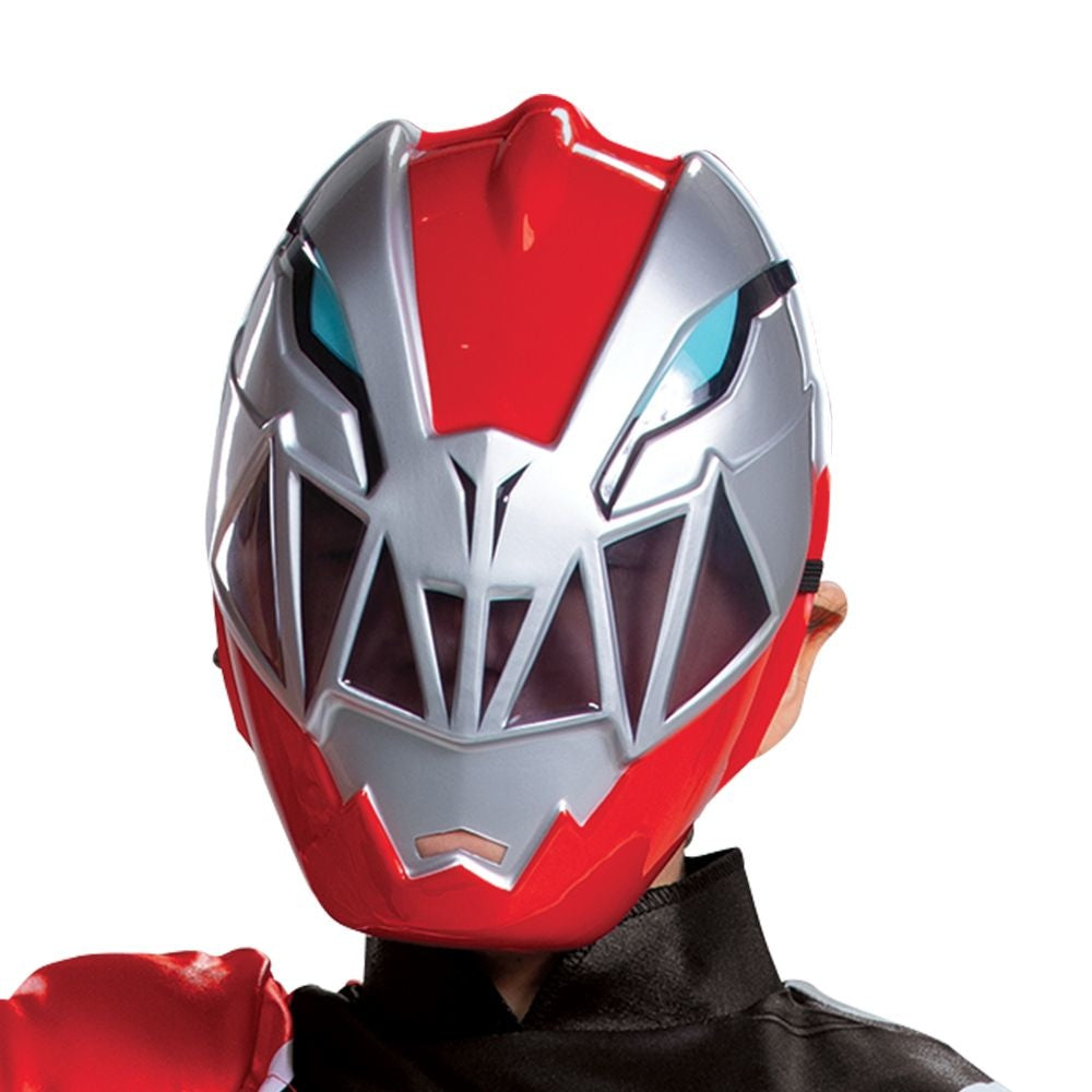 Boy's Red Power Ranger with Muscles (Dino Fury)