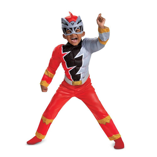 Toddler Red Power Ranger with Muscles (Dino Fury)