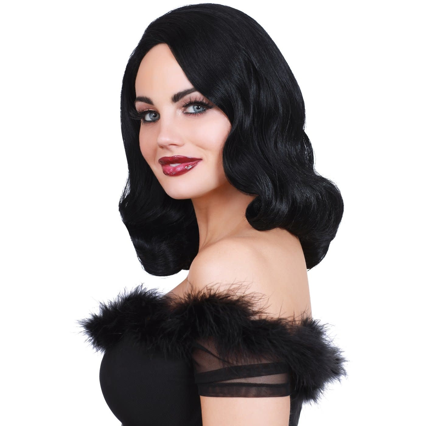 Hollywood Glamour Black Wig