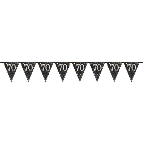 Sparkling Pennant Banner - 70th