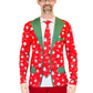 Sweater Tee: Red Christmas Matched Suit & Tie