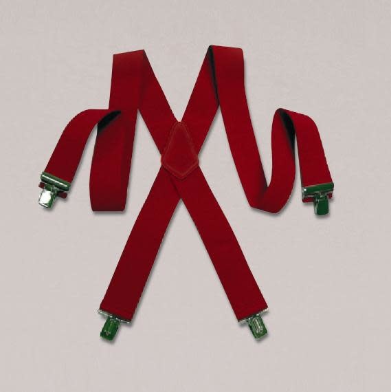 Heavy Duty Suspenders: Red