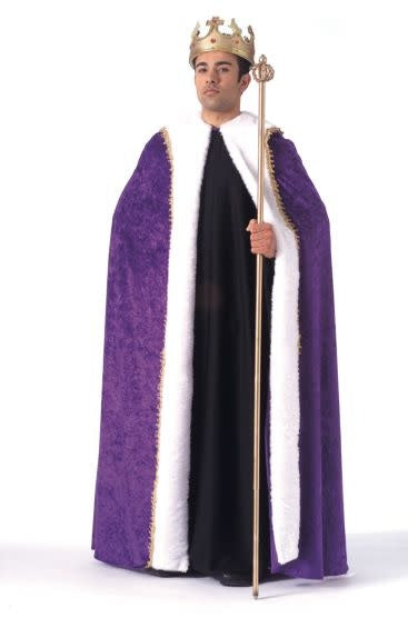 Unisex Velvet Purple King's Robe