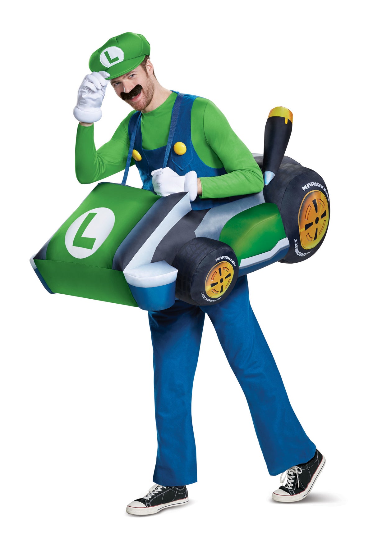 Luigi Inflatable Raft Adult Luigi Kart Inflatable Costume – Johnnie Brocks