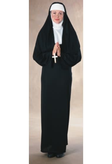 Women's Nun Costume (4-1 Headpiece) - Standard Size