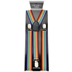 Suspenders - Faded Rainbow