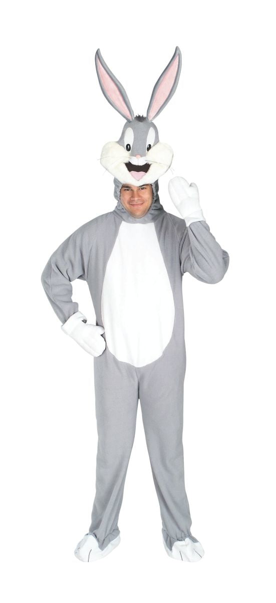 Adult Deluxe Bugs Bunny Onesie Jumpsuit