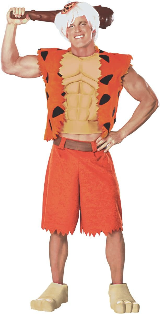 Men's Deluxe Bamm Bamm Costume with Muscle Chest