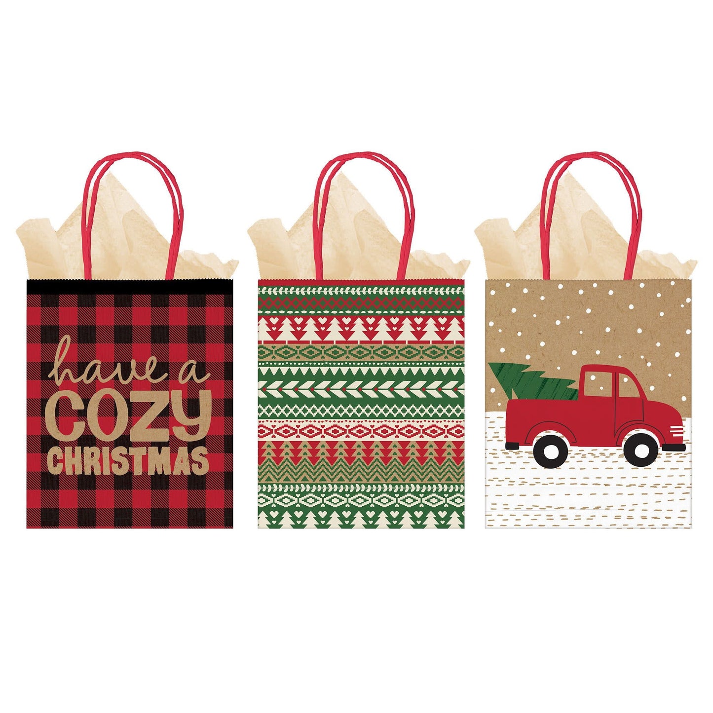 Gift Bag Value Pack - Cozy Christmas (3ct.)