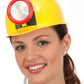 Miner Hard Hat w/ Light: Yellow