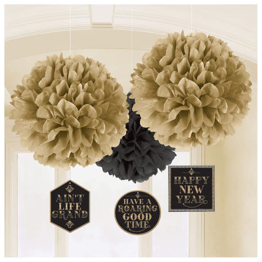Roaring New Year's Eve Fluffies w/ Danglers (3pk.)