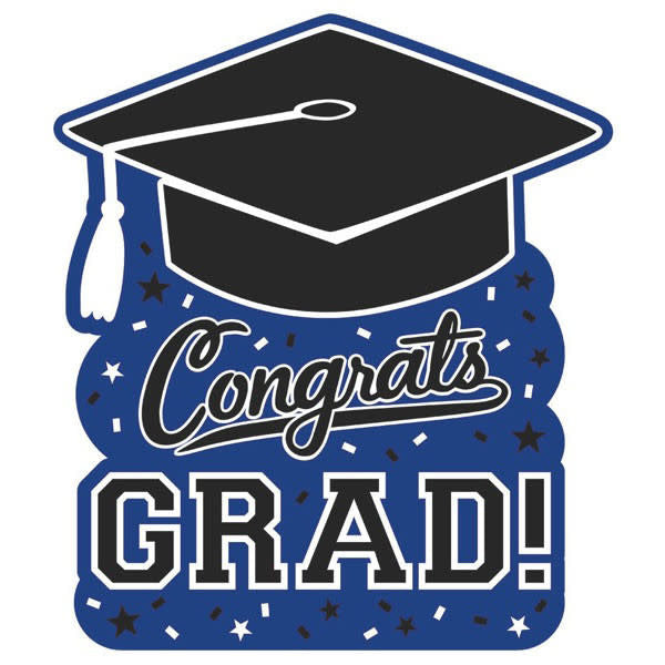 Graduation Cutout: Blue