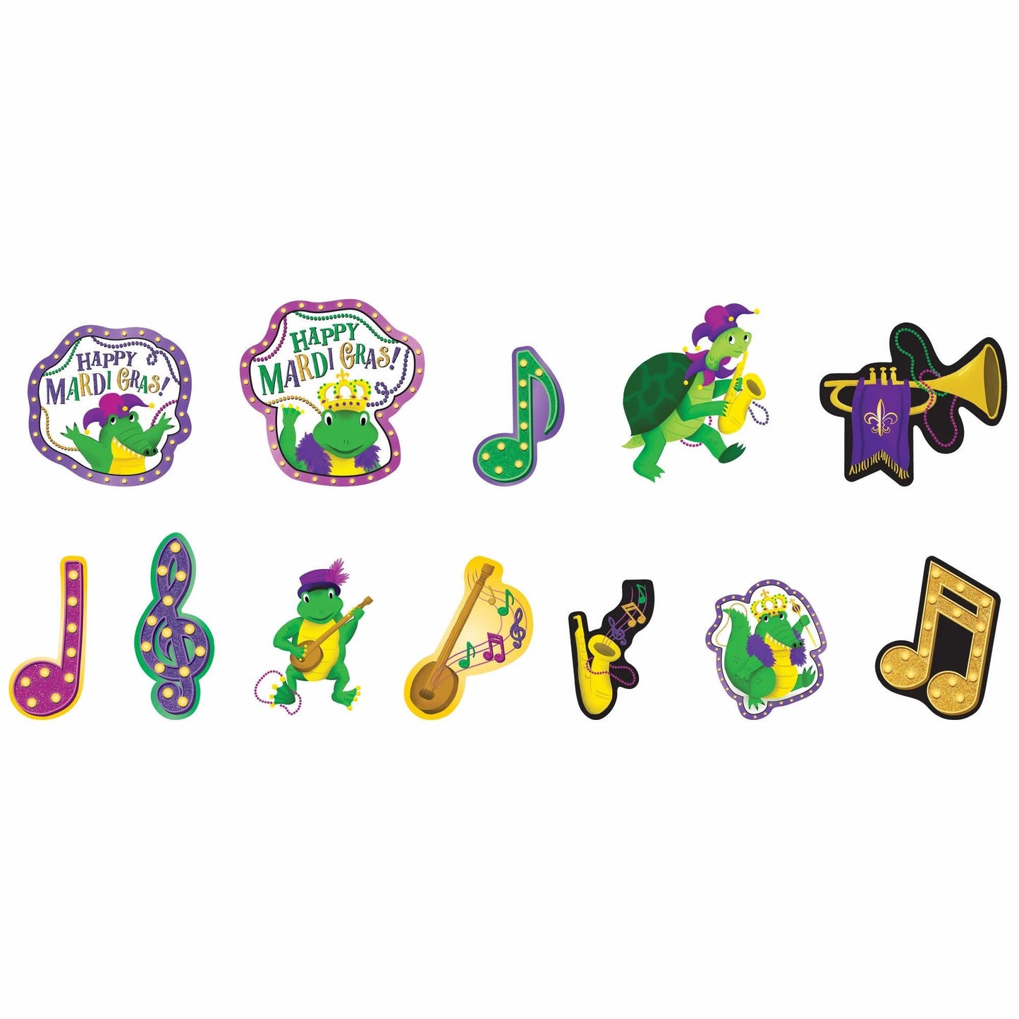 Mardi Gras Swamp Value Pack Cutouts (12pk.)