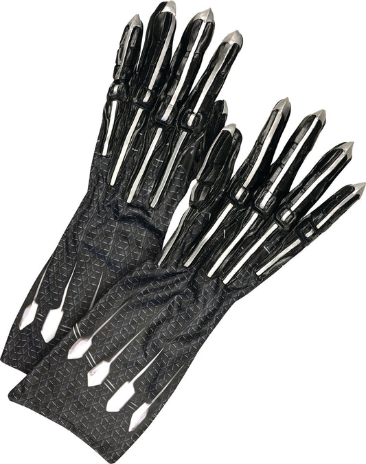 DLX. Black Panther Gloves: Adult - O/S