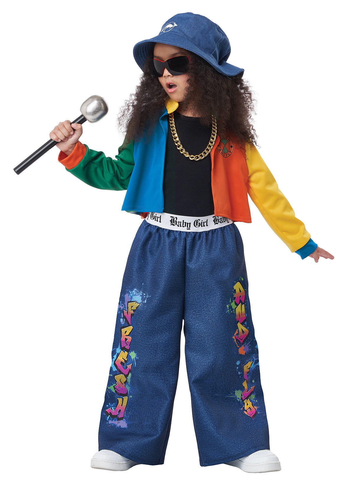 90s hip hop dress up 90's Baby Girl Adult Costume Small