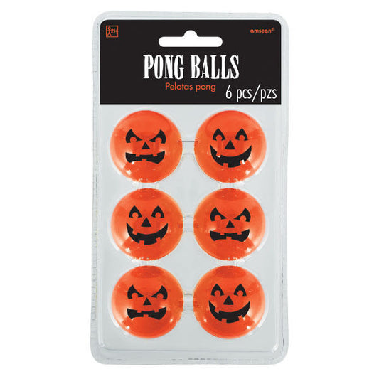 Pong Balls: Jack-O-Lanterns (6pk.)