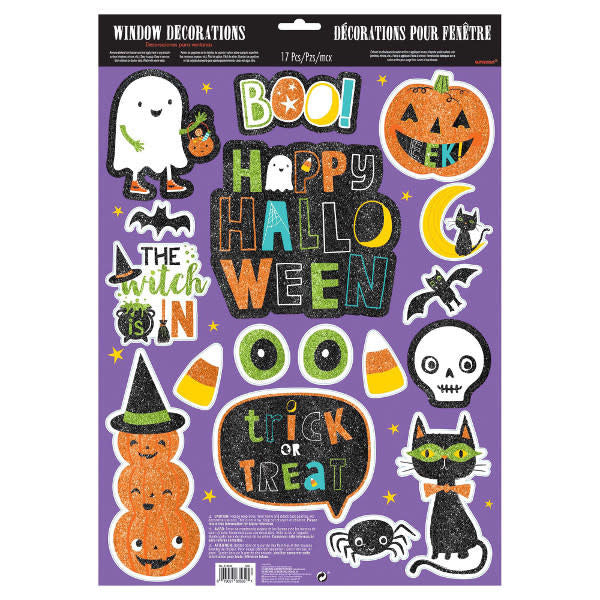 Glitter Window Decorating Kit: Hallo-ween Friends