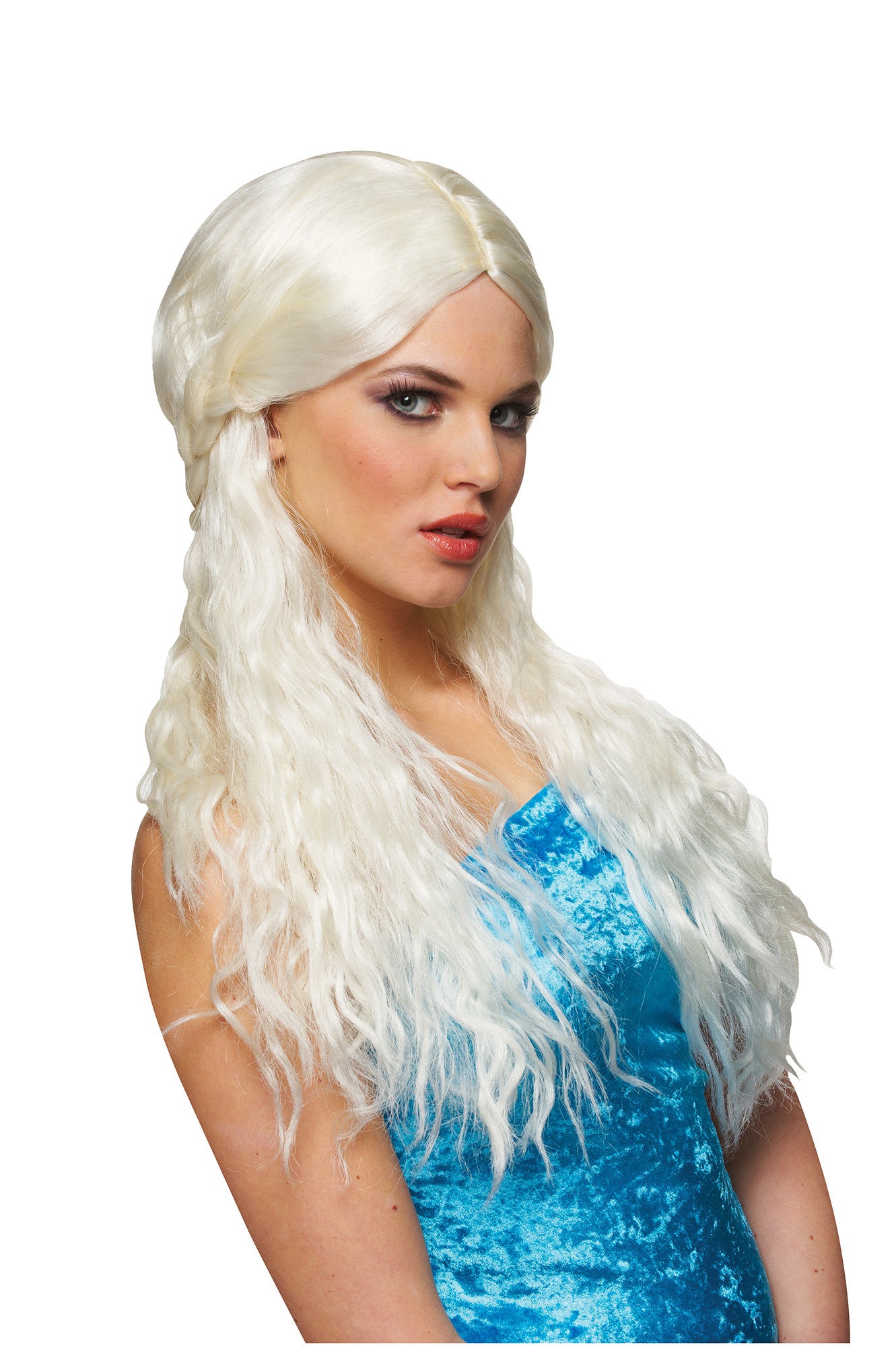 Barbarian Bride Wig - Platinum