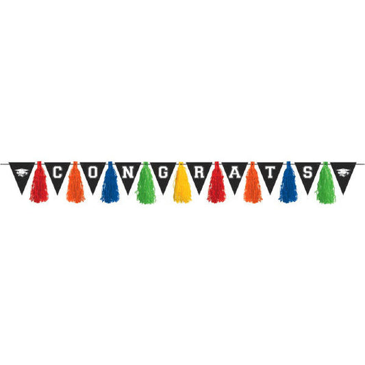 Graduation Tassel Garland: Multicolor