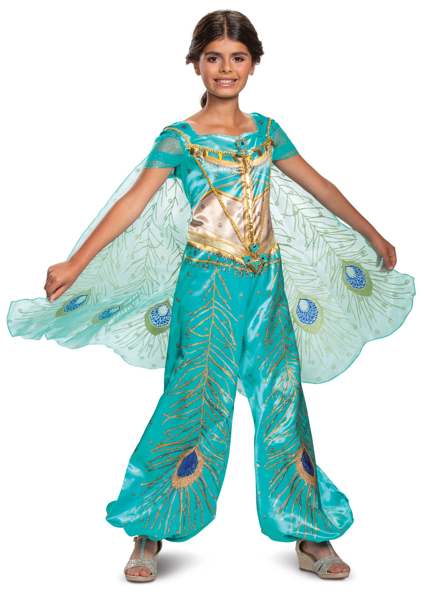 Adult Deluxe  Jasmine Teal Costume