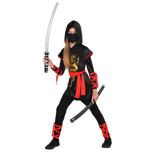 Girl's Dragon Ninja Costume